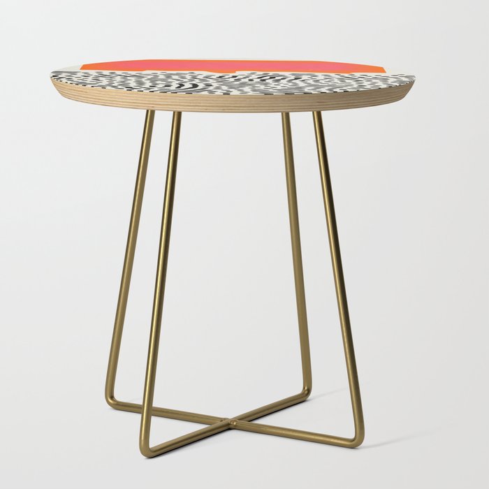 Sunset & Spots: Mid Century Abstraction Side Table Gallery Image 1