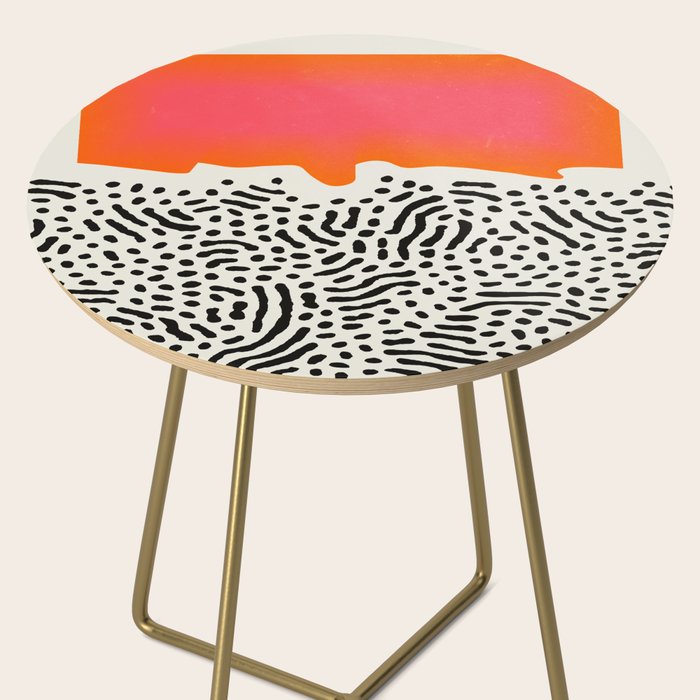 Sunset & Spots: Mid Century Abstraction Side Table Gallery Image 2