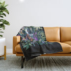 Cats Flower Garden Throw Blanket Gallery Image 1