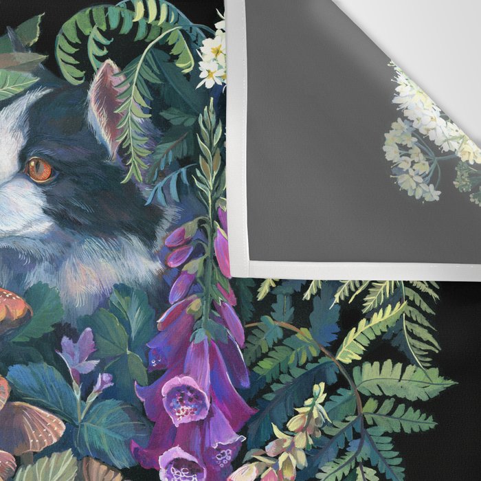 Cats Flower Garden Wall Tapestry Gallery Image 3