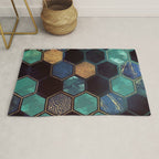 Blue & Gold Rug Gallery Image 1