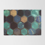 Blue & Gold Rug Gallery Image 2
