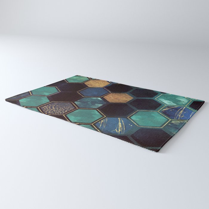 Blue & Gold Rug Gallery Image 3