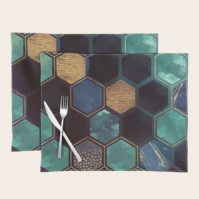 Blue & Gold Placemat Gallery Image 1