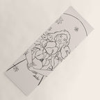 Falling Flowers lines Yoga Mat Gallery Image 1