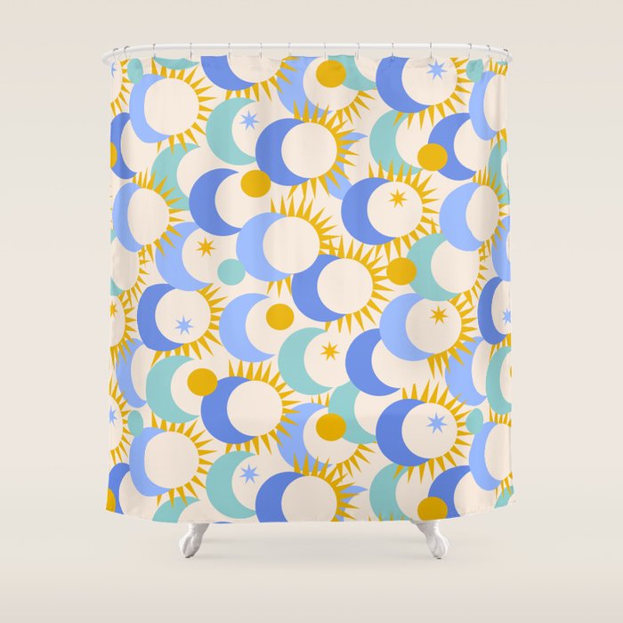 Celestial Eclipse Shower Curtain Gallery Image 1