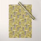Tropical Tiki Green Wrapping Paper Gallery Image 1
