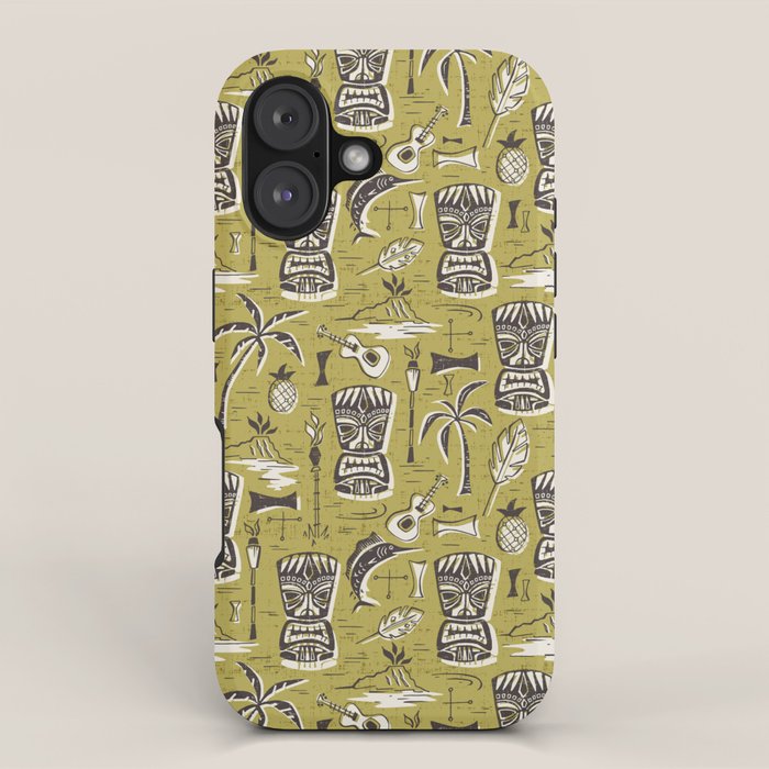 Tropical Tiki Green iPhone Case Gallery Image 1