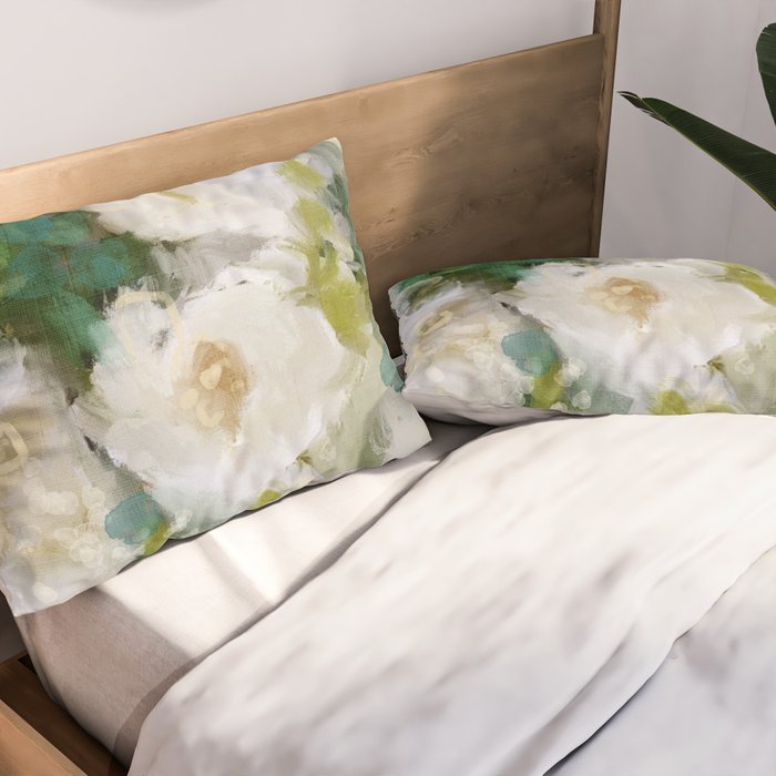 floral abstract 2 22 Pillow Sham Gallery Image 2