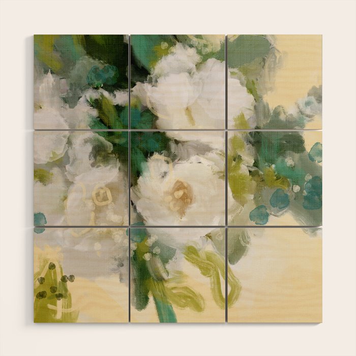 floral abstract 2 22 Wood Wall Art Gallery Image 1