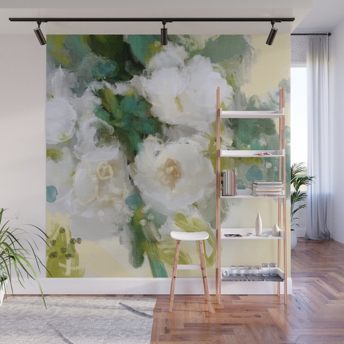 floral abstract 2 22 Wall Mural Gallery Image 1