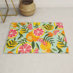 Grapefruit Blooms - Mint Palette Rug Gallery Image 1