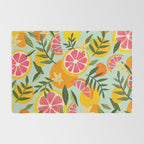 Grapefruit Blooms - Mint Palette Rug Gallery Image 2