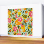 Grapefruit Blooms - Mint Palette Wall Mural Gallery Image 2
