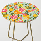 Grapefruit Blooms - Mint Palette Side Table Gallery Image 2