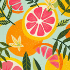 Grapefruit Blooms â Mint Palette Coffee Mug Gallery Image 2