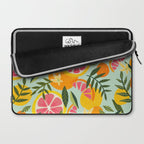 Grapefruit Blooms - Mint Palette Laptop Sleeve Gallery Image 2