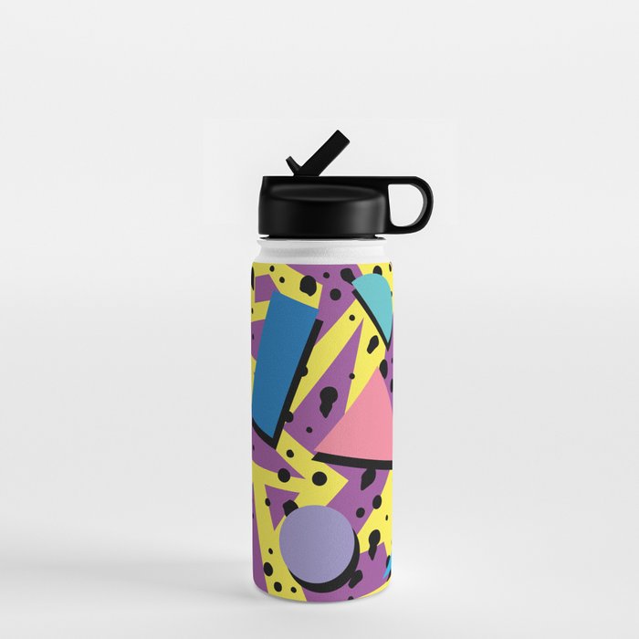 Memphis Pattern 21 - 80s / 90s Retro Water Bottle Gallery Image 1