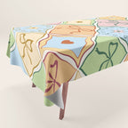 Coquette Ribbon Bows on Colorful Patchwork Tablecloth Gallery Image 1