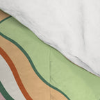 Coquette Ribbon Bows on Colorful Patchwork Comforter Gallery Image 4