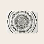 Quaking Aspen - Black Tree Rings Bath Mat Gallery Image 1