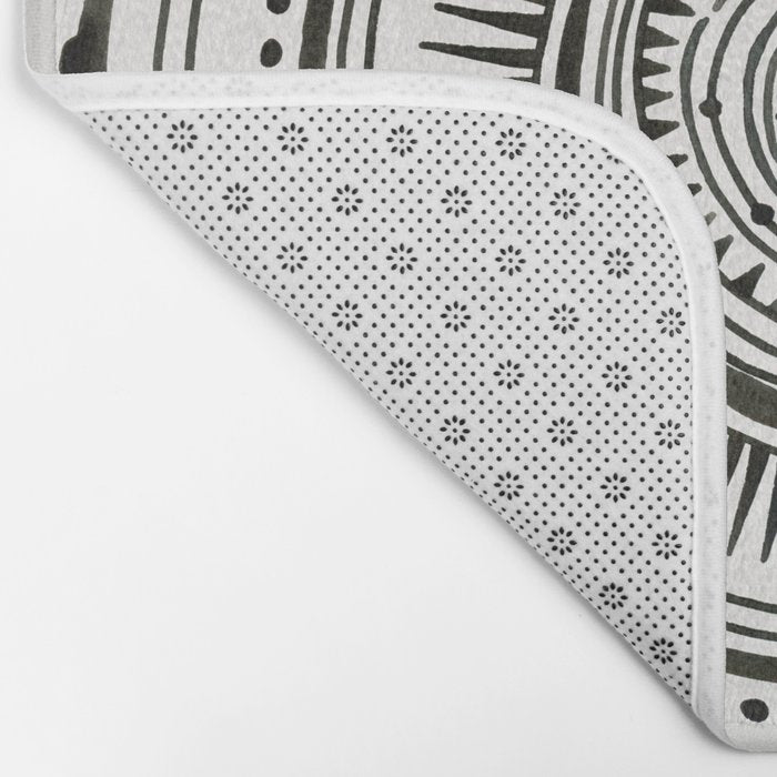 Quaking Aspen - Black Tree Rings Bath Mat Gallery Image 2