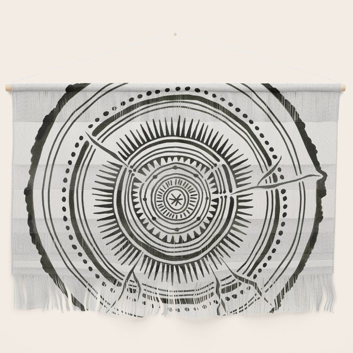 Quaking Aspen - Black Tree Rings Wall Hanging Gallery Image 1