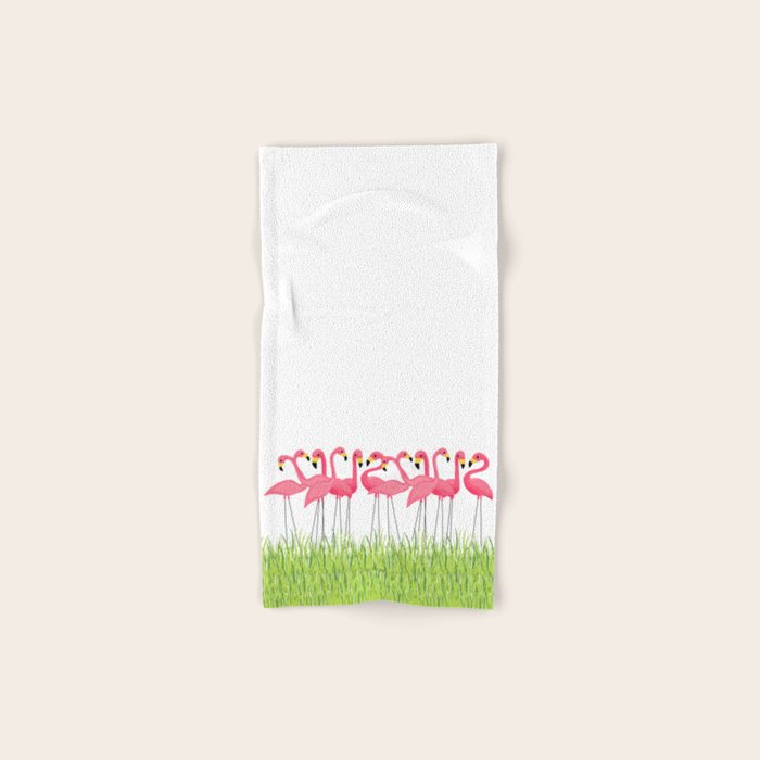 Cuban Pink Flamingos Bath Towel Gallery Image 1
