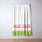 Cuban Pink Flamingos Window Curtain Gallery Image 3
