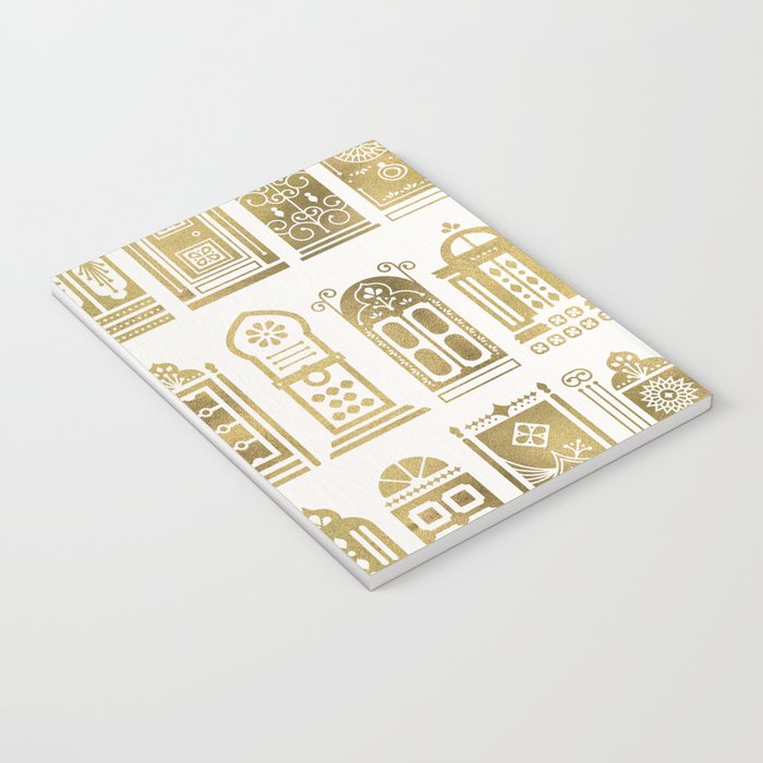 Moroccan Doors - Gold Palette Notebook Gallery Image 3