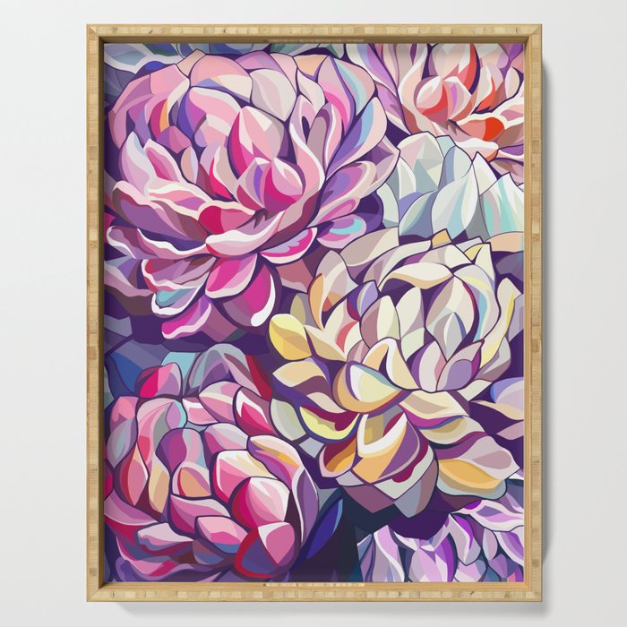 Peonies Serving Tray Gallery Image 1