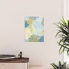 Modern Floral Yellow And Teal  Poster Gallery Image 2