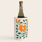 Tangerine & Pine: Matisse Flowers & Leaves Wine Chiller Gallery Image 2