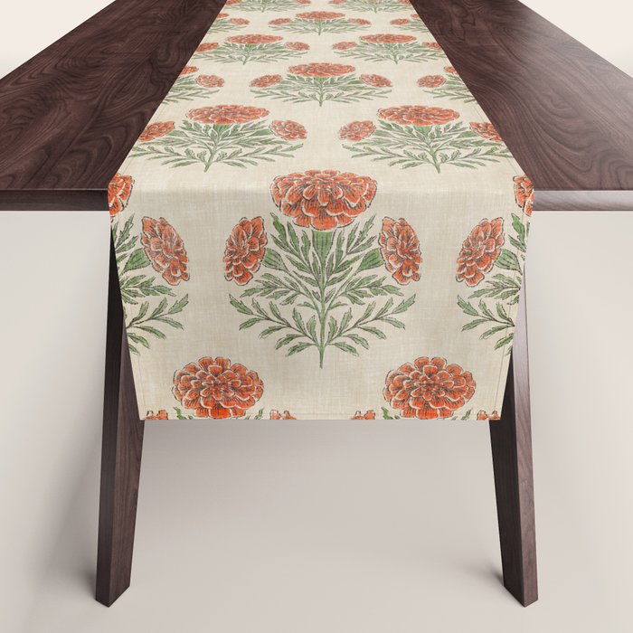 Marigold - persimmon Table Runner Gallery Image 1