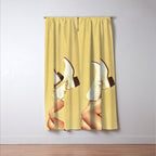 These Boots - Yellow Window Curtain Gallery Image 3