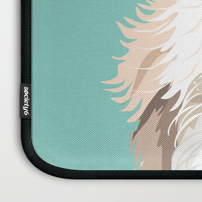 Golden Doodle pet portrait art print and dog gifts Laptop Sleeve Gallery Image 3