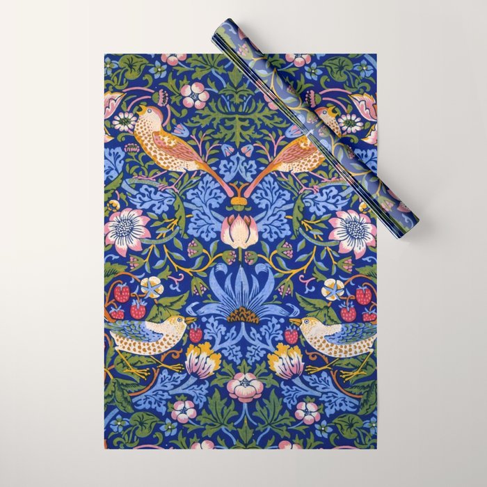 William Morris "Strawberry Thief" 1. Wrapping Paper Gallery Image 1
