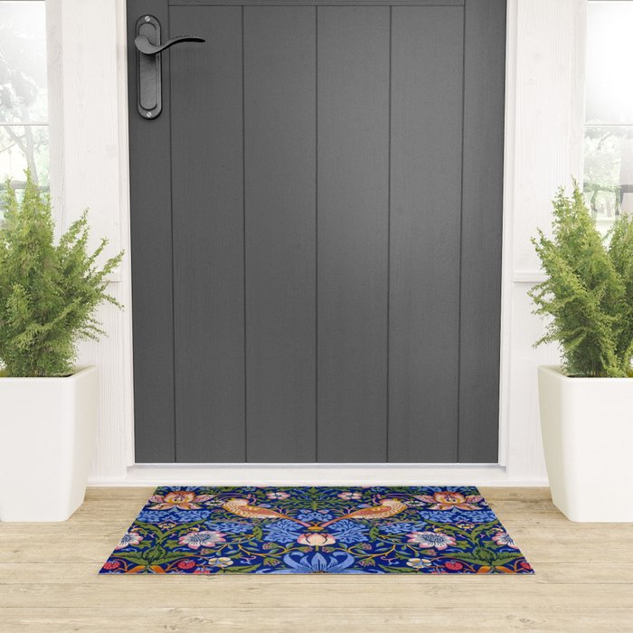 William Morris "Strawberry Thief" 1. Welcome Mat Gallery Image 3