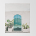 The Ostuni Door | Italy fine art travel photography | Colorful cityscape Throw Blanket Gallery Image 2