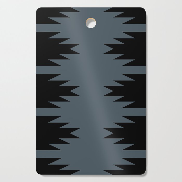 Geometric Southwestern Minimalism - Neutral Blue Cutting Board Gallery Image 1