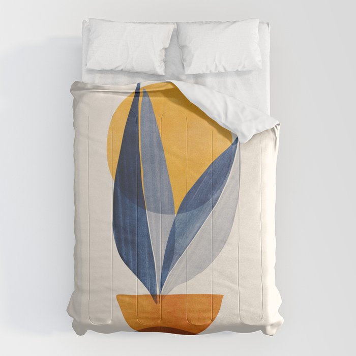 Sunshine Stack / Mid Century Abstract Illustration Comforter Gallery Image 6
