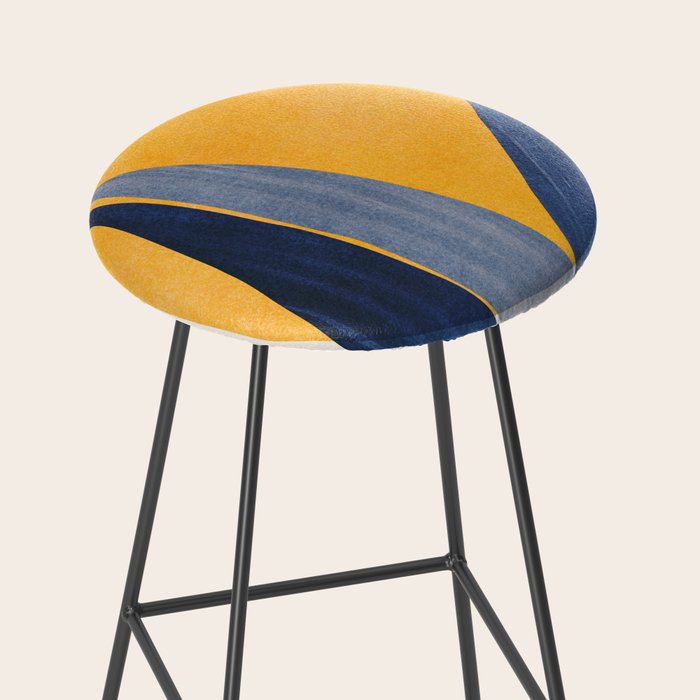 Sunshine Stack / Mid Century Abstract Illustration Stool Gallery Image 2