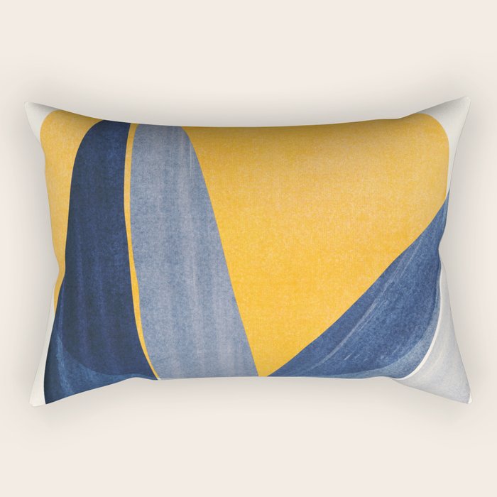 Sunshine Stack / Mid Century Abstract Illustration Rectangular Pillow Gallery Image 1