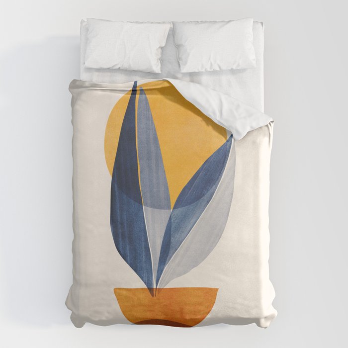 Sunshine Stack / Mid Century Abstract Illustration Duvet Cover Gallery Image 6