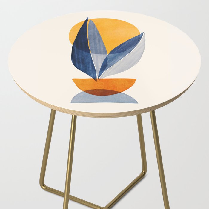 Sunshine Stack / Mid Century Abstract Illustration Side Table Gallery Image 2