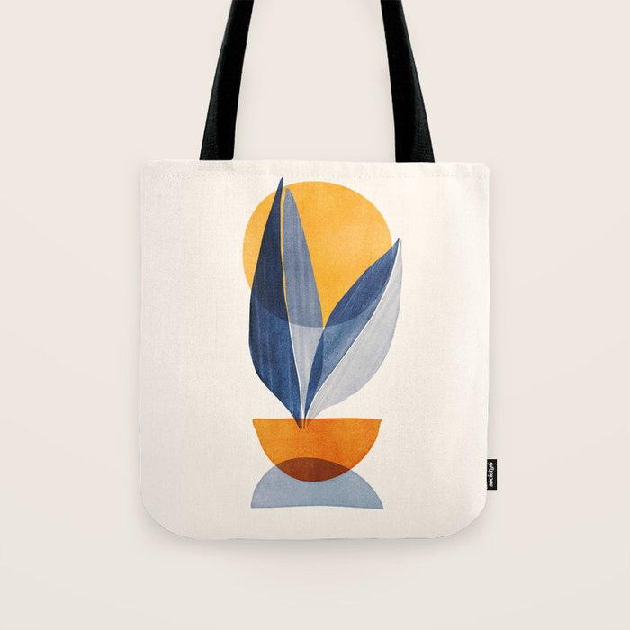 Sunshine Stack / Mid Century Abstract Illustration Tote Bag Gallery Image 1