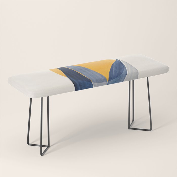 Sunshine Stack / Mid Century Abstract Illustration Bench Gallery Image 1