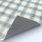 watercolor plaid - muted blue Rug Gallery Image 4