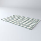 watercolor plaid - muted blue Rug Gallery Image 3