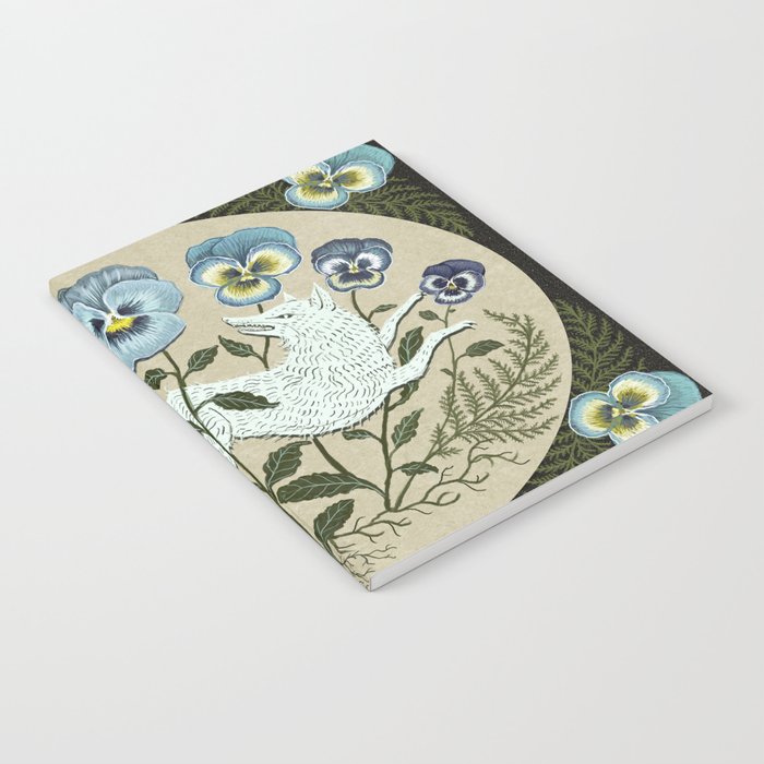 Fox in the Pansies Notebook Gallery Image 1